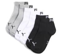 PUMA Calcetines tobilleros juveniles (pack de 3), Accesoiros, Gris, 35-38 35-38