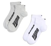 PUMA Calcetines tobilleros unisex (pack de 2), Ropa, Blanco, 43-46