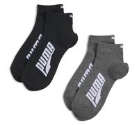 PUMA Calcetines tobilleros unisex (pack de 2), Ropa, Negro, 43-46