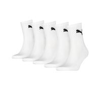 PUMA Short Crew Socks (5 Pack) Calcetines, Blanco, 35-38 (Pack de 5) Unisex Adulto
