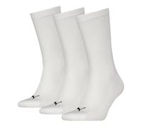 PUMA Calcetines unisex Cushioned Crew (paquete de 3), Blanco, 43-46