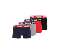 PUMA Calzoncillo boxer navy / gris moteado / rojo / negro XL navy / gris moteado / rojo / negro
