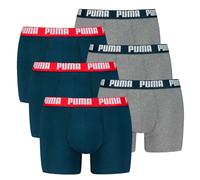 PUMA Calzoncillo boxer navy / gris / rojo / blanco M navy / gris / rojo / blanco