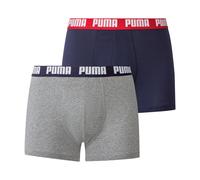 PUMA Calzoncillos bóxer Pack 2 (azul/gris, L)
