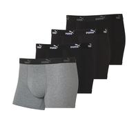PUMA Calzoncillos bóxer para hombre pack 4 unidades (negro/gris, XL)
