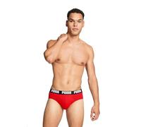 PUMA Calzoncillos Diarios para Hombre (Paquete de 2), Rojo/Negro, M