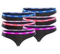PUMA Calzoncillos para mujer, estilo hipster, mini pantalones cortos, color negro, Tanga., L