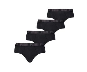 PUMA Calzoncillos slip para diario, pack de 4, Ropa, Negro, 4