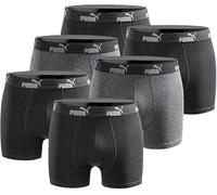 PUMA Calzoncillos tipo bóxer básicos, 6 unidades, edición limitada, color negro, negro azabache, XL