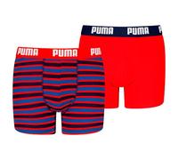 Puma Calzoncillos Tipo bóxer de Rayas para niños (2 Unidades), Rojo/Azul, 158-164