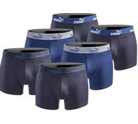 PUMA Calzoncillos tipo bóxer para hombre, 6 unidades, edición limitada, color negro, New True Blue, L