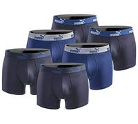PUMA Calzoncillos tipo bóxer para hombre, 6 unidades, edición limitada, color negro, New True Blue, M