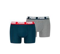 PUMA Calzoncillos Tipo bóxer para Hombre, cómodos, elásticos, Paquete de 2 Unidades