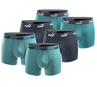 Puma Calzoncillos tipo bóxer para hombre, pack de 6 unidades, edición limitada, color negro, New Ocean, XXL