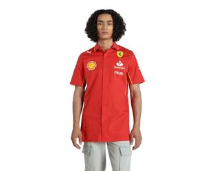 PUMA Camisa del Equipo Scuderia Ferrari 2024 para Hombre - Rojo Quemado - Tamaño: L