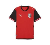 PUMA Camiseta Austria 1.ª equipación 2026 Authentic para hombre, Accesoiros, Rojo, XS