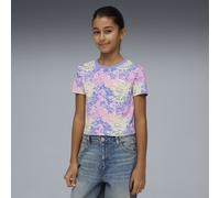 PUMA Camiseta Baby estampada juvenil, Ropa, Morado, 15-16Y