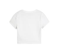 PUMA Camiseta baby tee DARE TO TextuRojo para mujer, Ropa, Blanco, M M