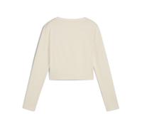 PUMA Camiseta baby tee de manga larga WARDROBE ESS para mujer, Ropa, Blanco, M M