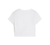 PUMA Camiseta baby tee WARDROBE ESS para mujer, Ropa, Blanco, L L