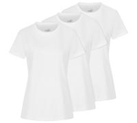 Puma Camiseta Casual Para Dama Pack De 3 Blanca Nueva