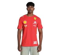 PUMA Camiseta Charles Leclerc Scuderia Ferrari 2024 para Hombre - Rojo Quemado - Tamaño: XL