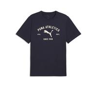 Camiseta estampada PUMA Class para hombre, Ropa, Azul, XL XL