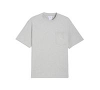 PUMA Camiseta con bolsillo Select Essentials para hombre, Accesoiros, Gris, S