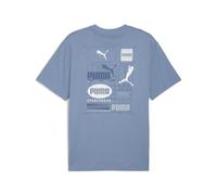 PUMA Camiseta con estampado estilo rejilla para hombre, Ropa, Azul, XXL XXL