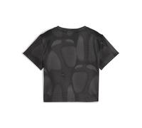 PUMA Camiseta con estampado integral DARE TO Baby Tee para mujer, Ropa, Negro, L L