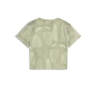 PUMA Camiseta con estampado integral DARE TO Baby Tee para mujer, Ropa, Verde, S S