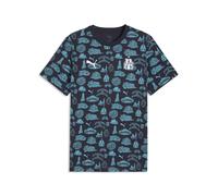 PUMA Camiseta con estampado integral Olympique de Marseille FtblCulture para hombre, Accesoiros, Azul, M