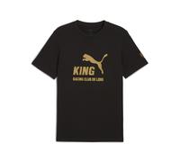 PUMA Camiseta con logotipo RC Lens KING para hombre, Accesoiros, Negro, L