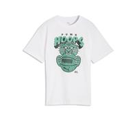 PUMA Camiseta de baloncesto holgada Flagrant Foul juvenil, Accesoiros, Blanco, 7-8Y 7-8Y