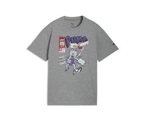 PUMA Camiseta de baloncesto holgada Flagrant Foul juvenil, Accesoiros, Gris, 9-10Y 9-10Y