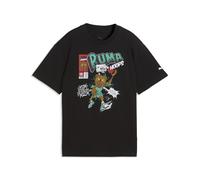 PUMA Camiseta de baloncesto holgada Flagrant Foul juvenil, Accesoiros, Negro, 15-16Y 15-16Y