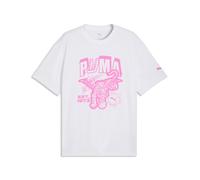 PUMA Camiseta de baloncesto holgada Flagrant Foul para hombre, Accesoiros, Blanco, S