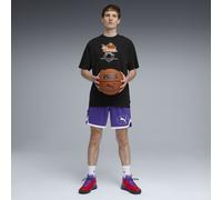 PUMA Camiseta de baloncesto holgada Junior Varsity I para hombre, Accesoiros, Negro, L L