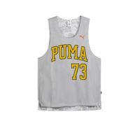 PUMA Camiseta de baloncesto reversible Out Of Practice para hombre, Accesoiros, Gris, S