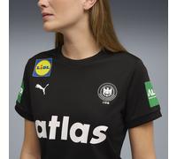 PUMA Camiseta de balonmano Alemania 2.ª equipación 2026 para mujer, Accesoiros, Negro, S S
