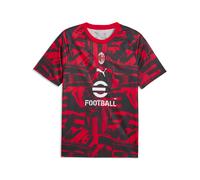 PUMA Camiseta de calentamiento AC Milan para hombre, Accesoiros, Rojo, M