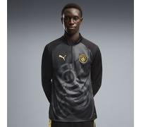 PUMA Camiseta de calentamiento del Manchester City con cuello con cremallera para hombre, Accesoiros, Negro, S