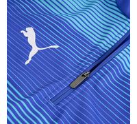 PUMA Camiseta de calentamiento Olympique de Marseille con cuello con cremallera para hombre, Accesoiros, Azul, L L