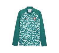 PUMA Camiseta de calentamiento Portugal con cuello con cremallera para hombre, Accesoiros, Verde, S