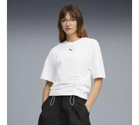 PUMA Camiseta de cintura ajustada Dare To para mujer, Ropa, Blanco, L