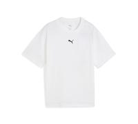 PUMA Camiseta de corte rectangular Essentials juvenil, Accesoiros, Blanco, 11-12Y