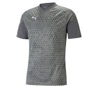 Puma Camiseta de Entrenamiento Teamcup, Hombre, Gris Medio Plano, M