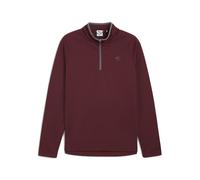 PUMA Camiseta de felpa con cuello con cremallera Waffle para hombre, Accesoiros, Rojo, XXL