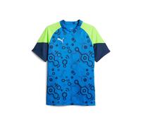 PUMA Camiseta de fútbol 'Individual Cup' azul / navy / lima / blanco L azul / navy / lima / blanco