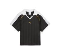 PUMA Camiseta de fÃºtbol T7 de corte holgado para mujer, Ropa, Negro, L L